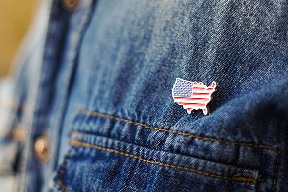 USA lapel pin